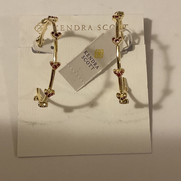 NWT Kendra Scott Haven Heart Earrings - Picture 3 of 8
